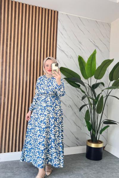 Zerda Pamuklu Vİskon Elbise