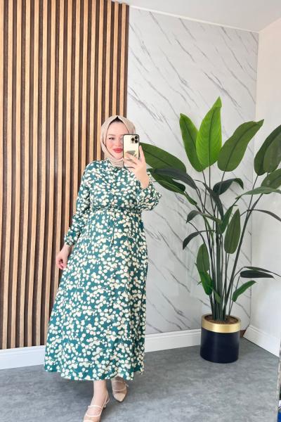 Zerda Pamuklu Vİskon Elbise