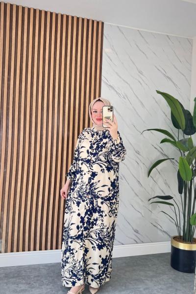 Zülal  Pamuklu Viskon Elbise