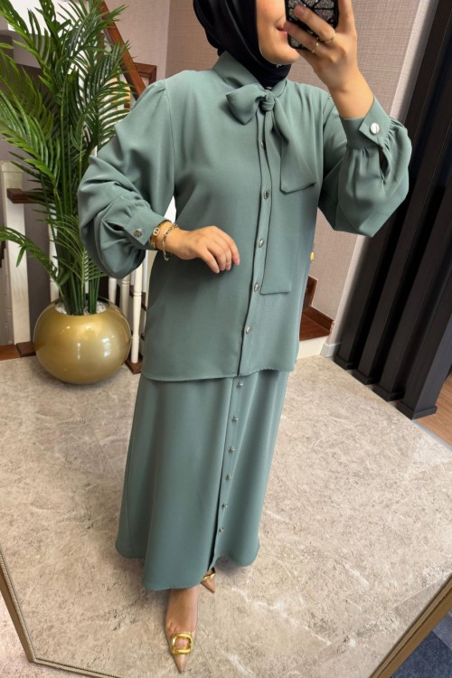 Asos Etekli Takım Zümrüt