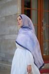 Bloomi Desen Soft Pamuk Şal Mor