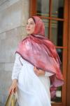 Bloomi Desen Soft Pamuk Şal Bordo