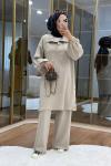 Çıt çıt detaylı oysho takım Bej