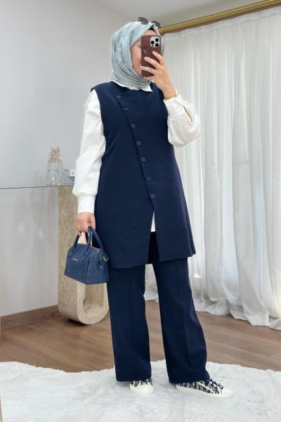 Costa Yelekli Takım  Lacivert