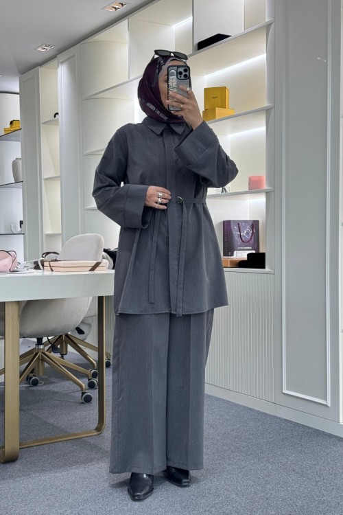 D Tokalı Poliviskon Takım Antrasit