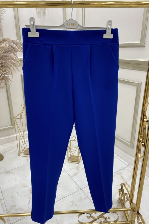 Dar Paça Double Pantolon Saks Mavisi