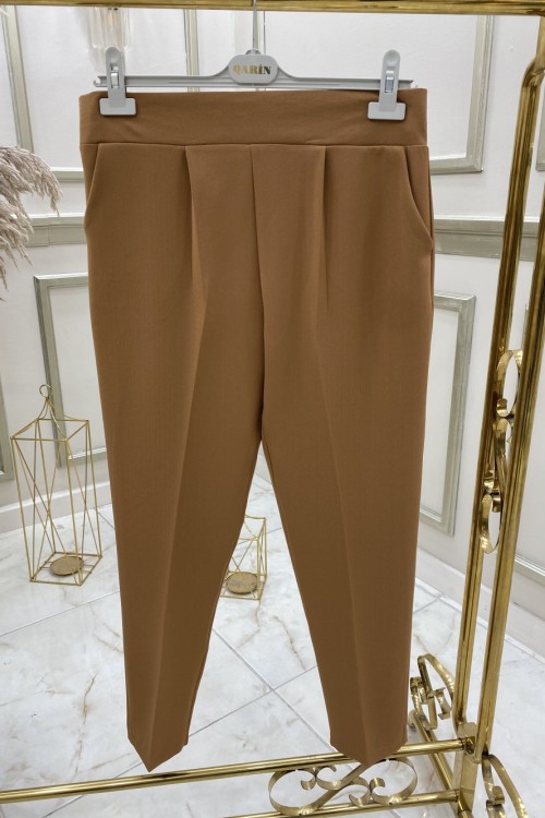 Dar Paça Double Pantolon Camel