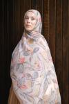 Floral Desen Soft Pamuk Şal Haki