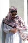 Floral Desen Soft Pamuk Şal Siyah