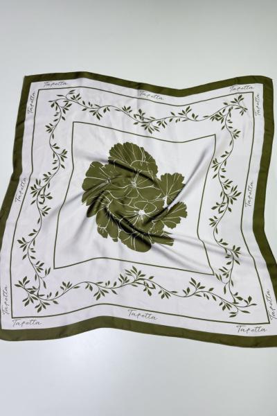 Floral Fular Yeşil