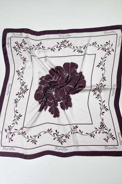 Floral Fular Bordo