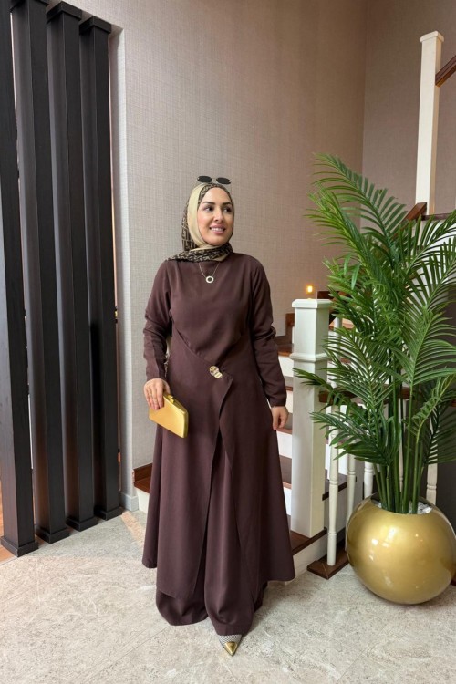 Noura Takım Kahverengi