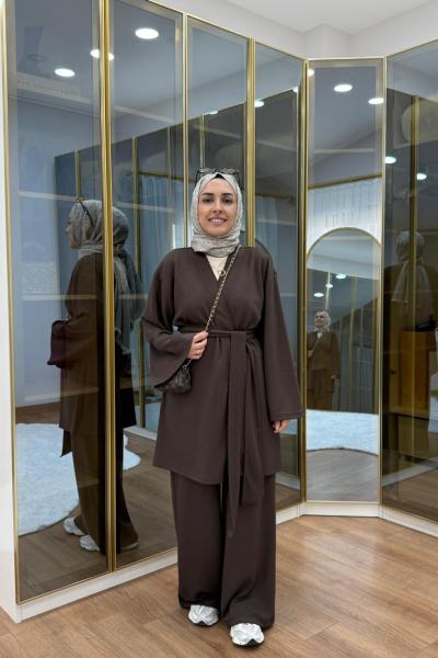 Oysho Kimona Takım  Kahverengi