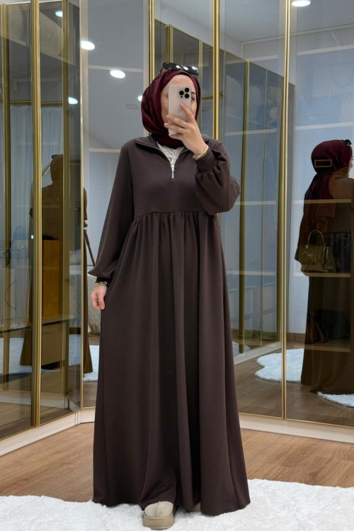 Robadan Oysho Elbise Kahverengi