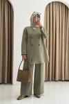 Scuba Ceketli Takım  Haki