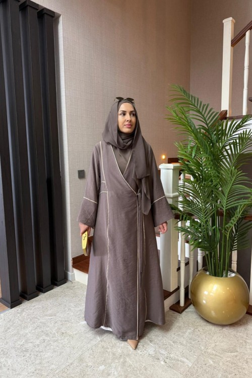 SOLEA ABAYA Kahverengi