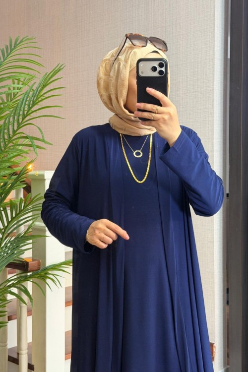 Tilda Kumaş Üçlü Takım Lacivert