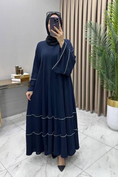 Abaya Ferace Lacivert