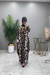 Alev Cepli Elbise Leopar