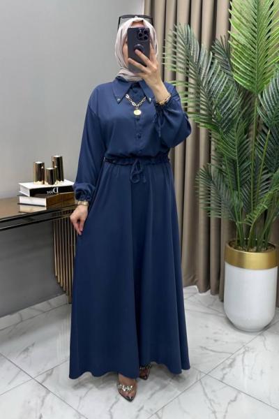 Asel Etekli Takım Lacivert