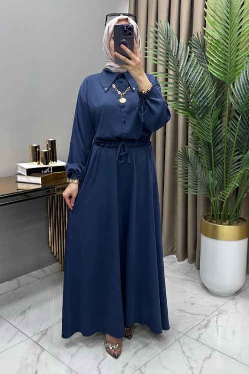 Asel Etekli Takım Lacivert