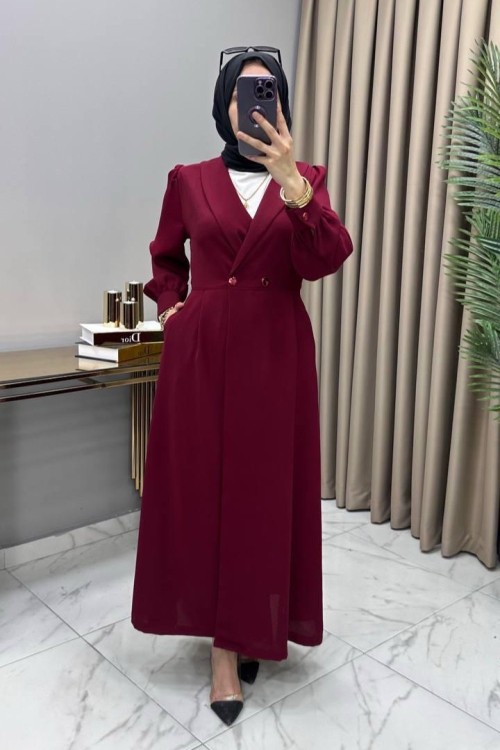 Aslıhan Cepli Kap Bordo