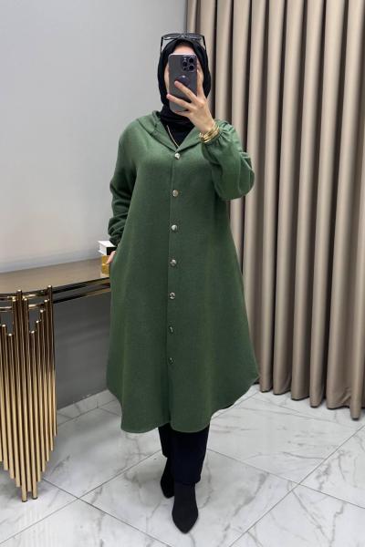 Bade Kaşe Mont Yeşil