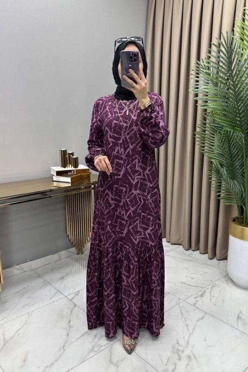 Balın Elbise Mürdüm