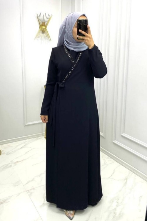 Kapaklı Ferace/Elbise Siyah