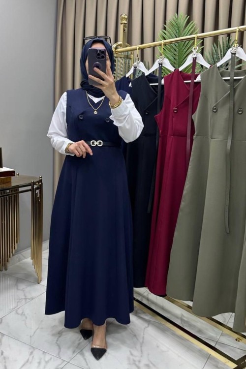 Kemerli jile gömlek ve  jile ikili takım