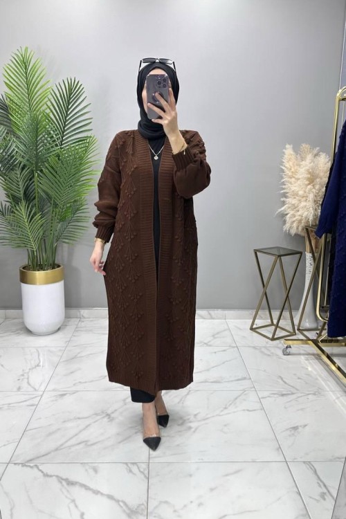 Kiraz Hırka Kahverengi