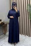 Lale Abiye Elbise Lacivert