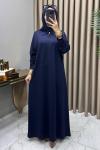Lale Abiye Elbise Lacivert