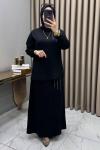 Maya Etekli Takım Siyah
