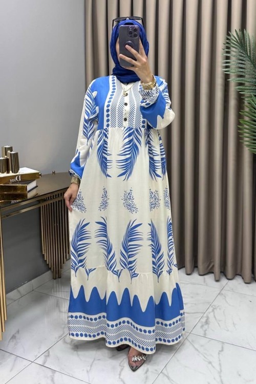 Melek Elbise İndigo Mavi