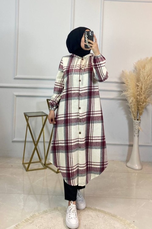 Nadide Oduncu Kap Bordo