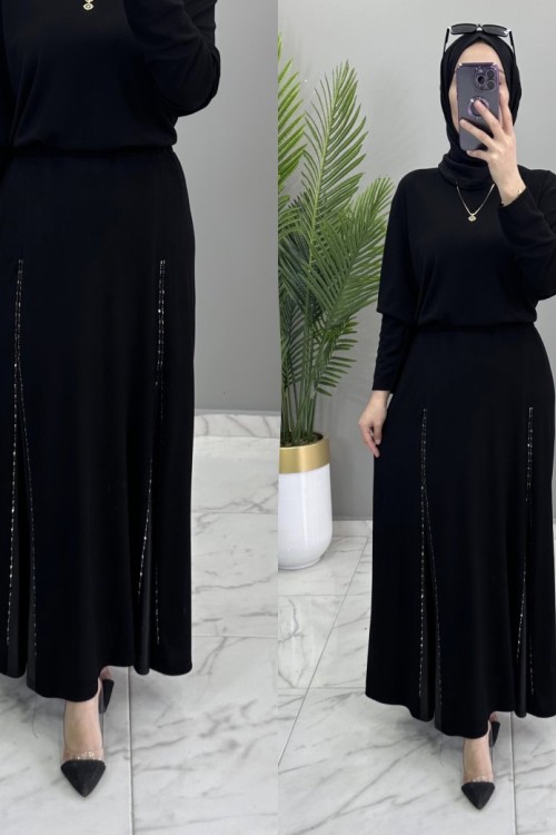 Nuray Abiye Etek Siyah 2 Adet(açıklamaya beden yazınız)