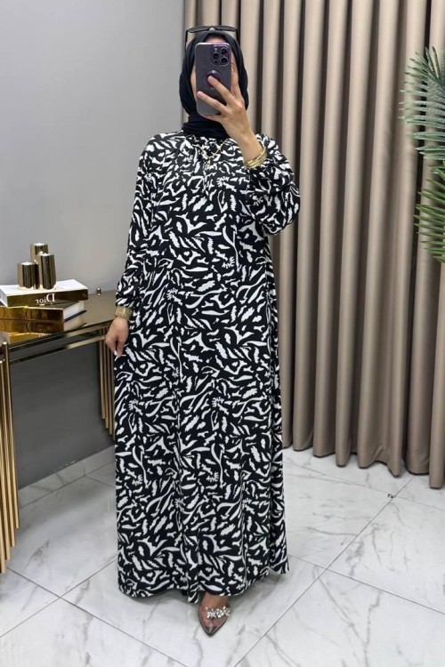 Ravza Elbise Siyah