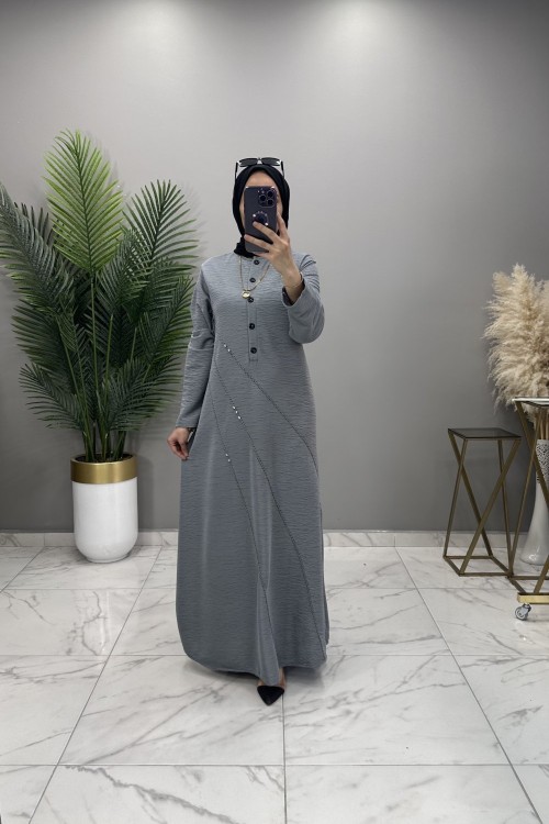 Şale Elbise Gri