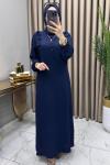 Sedef Elbise Lacivert