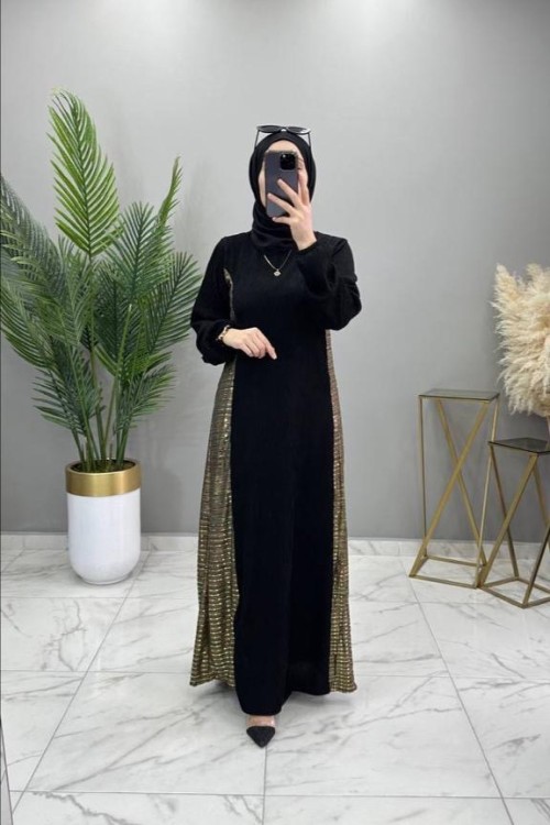 Seyran Abiye Elbise Gold