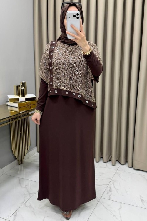 Vildan Elbise Takım Kahve