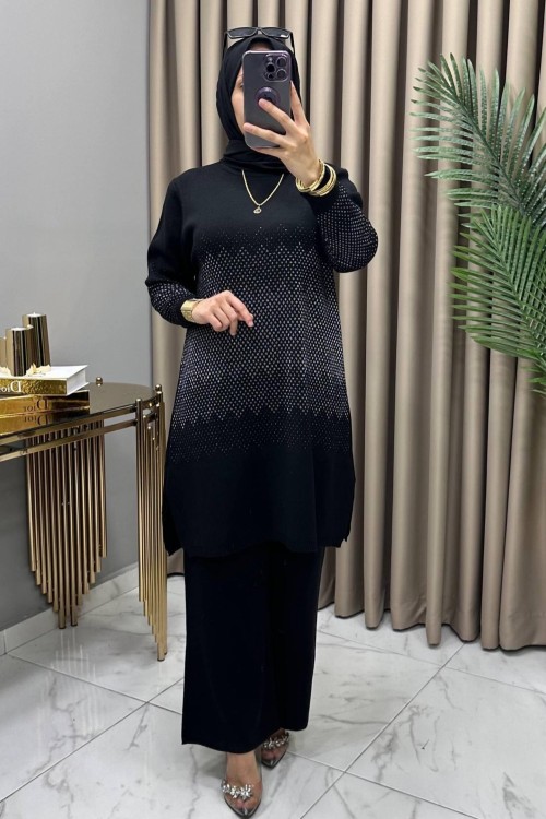 Yağmur Triko Takım Siyah