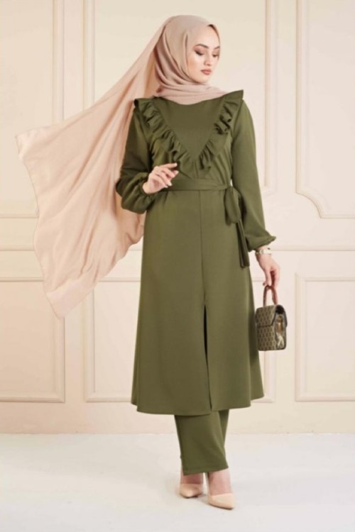 Yırtmaçlı Takım Haki