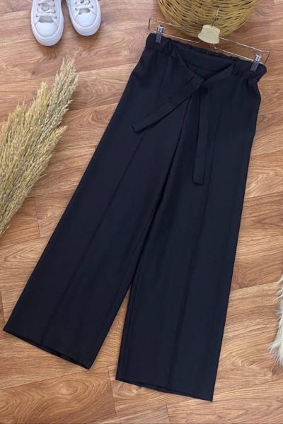 Yunefek pantolon Bol Paça-Siyah