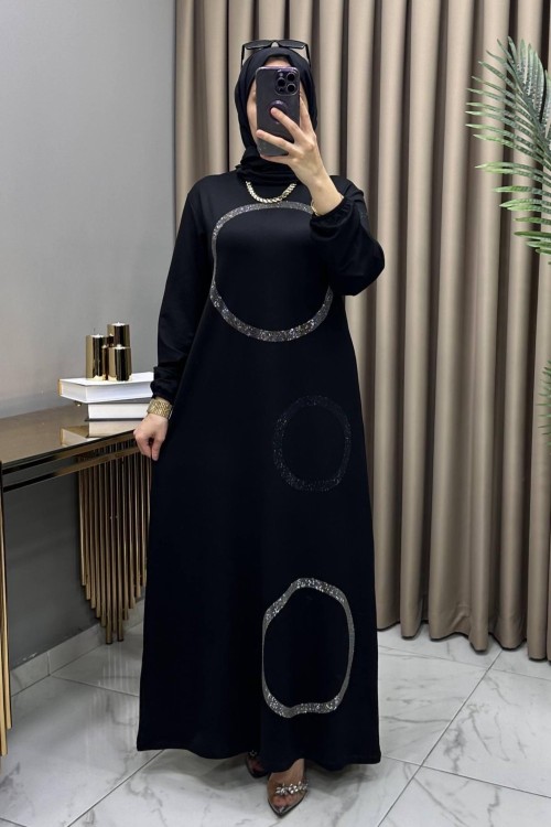 Zahide Abiye Elbise Siyah