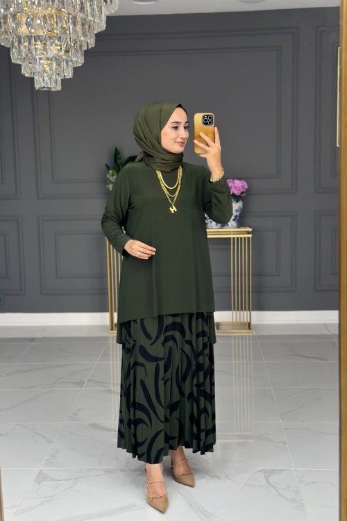 Ahsen Etekli Takım - Haki