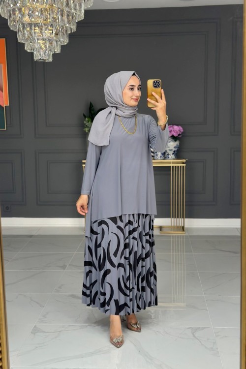 Ahsen Etekli Takım - Gri