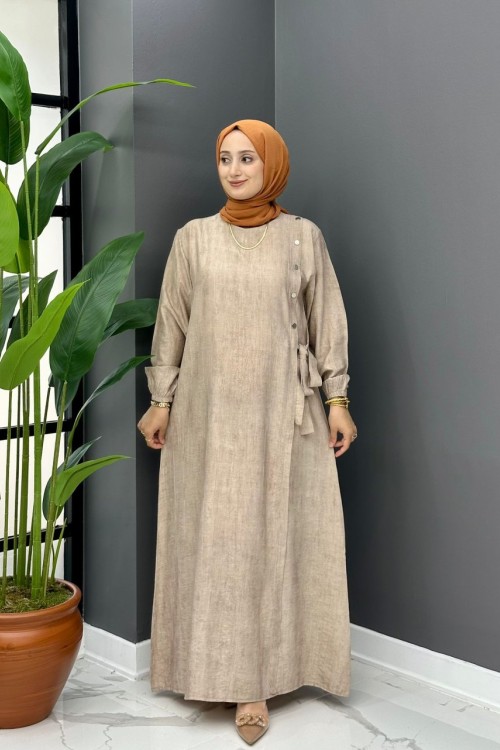 Arşın Elbise - Vizon