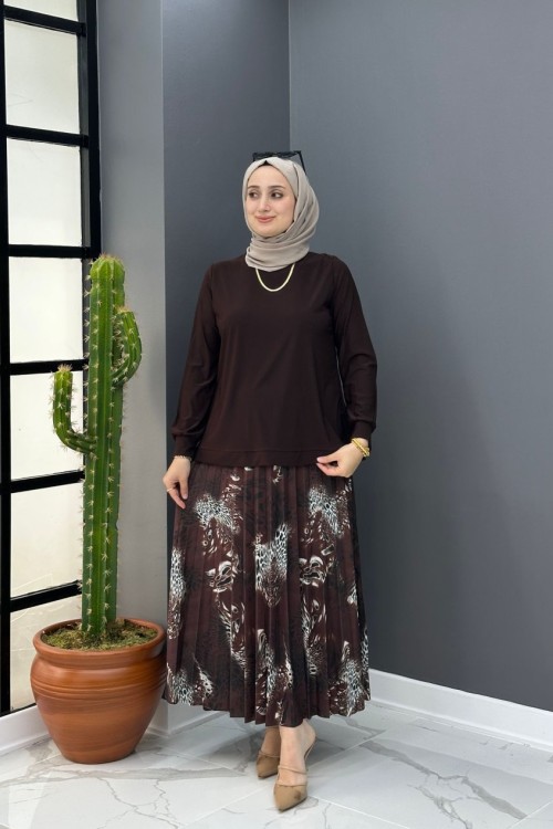 Ayşe Etekli Takım - Kahve